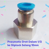 Pneumatic/fitting/sliplock DRAT In 1/2 INCH To 10MM Hose