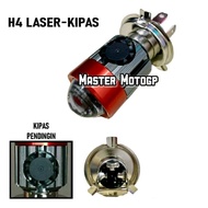 Bholam H4 kipas TSS Racing modifikasi Mobil Motor Bholam lampu depan H4 Led Laser Projektor premiun 