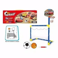 2-in1 Toddler Toys sports sport playset soccer and Basketball ball cars soccer Goalpost