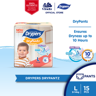 Drypers Drypantz L15s & XL10s