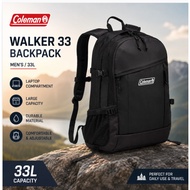 Coleman Walker 33 Backpack 33L Unisex Lightweight Daypack Travel Commute School Bag Black