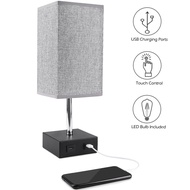 Usb 2 60w Lamp With 2 Led Included 1 Touch Dimmable Table Dimmable Table Lamp Table Lamp With 3-way 