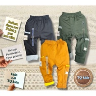 KATUN (BUY 3 PCS 100 thousand) Boys' long stick-back cargo pants Cotton flace cvc Plain Ages 1-8 Yea