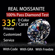 On Sale 1ct-3ct Real Moissanite Loose Stone D E F G H I J Color VVS1 3EX Cut Can Pass Test With GRA 