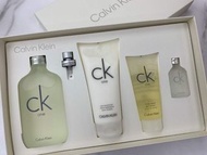 順豐包郵 現貨 Calvin Klein CK one Eau De Toilette Ck one 淡香水4件組(淡香水200ml+身體乳200ml+沐浴露100ml+淡香水15ml)