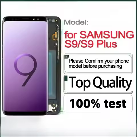 Super AMOLED LCD Touch Screen for Samsung S9, G960, G960f, S9 Plus, G965, G965f, Replacement Parts