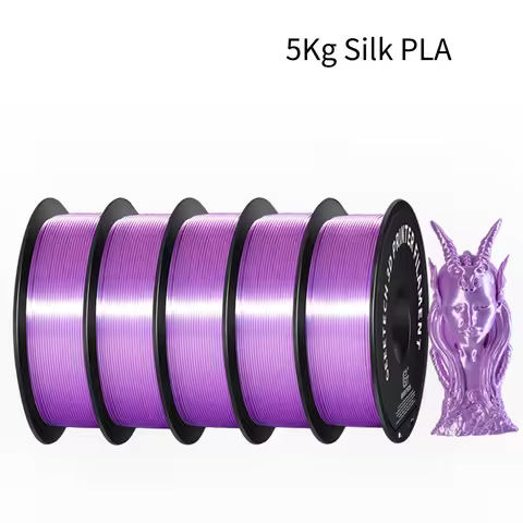 GEEETECH 5 rolls 3D Silk PLA Filament 1Kg/roll 1.75mm Spool Wire For 3D Printer Material,Safety, Vac