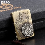 Lighter ZIPPO ZIPPO ZIPPO Kerosene All Copper Sticker Anubis Gift Box Collection Gift Giving
