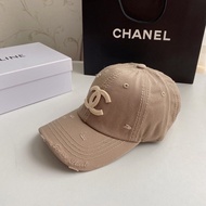 Chanel777 White Knitted Hat Black CC Standard Fashion Simple Winter Warm Ladies