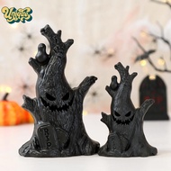(Unique) Halloween Decoration Ghost Tree Led Night Glow Ghost Lantern Ghost Face Tree Stump Lantern 