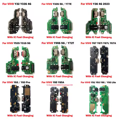 For VIVO Y32 Y33S Y35 Y36 Y52S Y31S Y55S Y72T Y65 Y66 Y67 Y67A Y83 Y85 Y91 Y93 Y95 USB Charging Port
