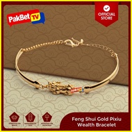 ✤ ◮ ✼ Feng Shui Gold Pixiu Wealth Bracelet | Feng Shui by PakBet TV