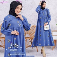 # Baju Gamis Wanita Naila Midi Dress Gamis Muslim Gamis Lebaran