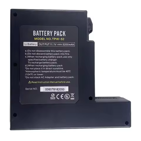 TUMTEC TPW-52 Battery For FST-16S 16H 18S 18H 83A 83S A9 Fiber Optic Fusion Splicer Battery