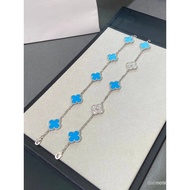 Van Cleef  Van Cleef & Arpels [VC@Five-flowered turquoise/Turquoise and diamond bracelet]--VC