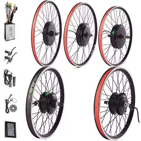 CSC Gearless Electric bike Conversion Kit LCD3 EBike 36V 48V 250W 350W 500W 1000W 1500W Hub Motor 20
