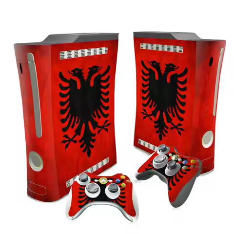 Albania National Flag Skin Sticker Decal Cover For Xbox 360 Console Protector Vinyl Skin Sticker Con