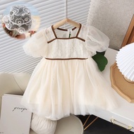Dress for Baby Girl 1 Year Old Sequin Decoration Mesh Fairy Dress for Kid Girl 1 2 3 4 Years Old Birthday Wedding Party Sweet Dresses Summer Cute Princess Dresses