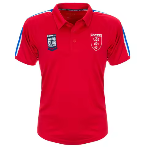 Hull Kingston Rovers 2026 World Club Challenge Polo Rugby Jersey Spring Sports Dry Quickly Men's T-S