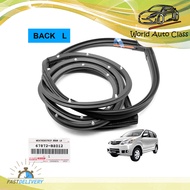 ยางขอบประตู หลัง-ซ้าย 1ชิ้น สีดำ แท้ Toyota  Mitsubishi AVANZA F600 F601 F602 ประตู ปี2004 - 2011 มี