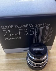 Sold out 98-99% Voigtlander Color Skopar Vintage Line 21mm f3.5 21 3.5 VM Leica M mount