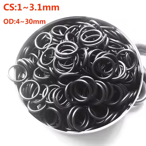 NBR Rubber Ring Thickness 1 1.5 2 2.5 3mm Rubber Ring NBR Sealing O-Ring Nitrile Butadiene Rubber Sp