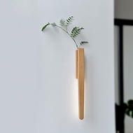 創意插花器牆面裝潢水培花瓶壁掛免打孔免佈線LED壁燈植物生長燈