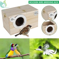 Wooden Bird Breeding Box Cage Parrot Budgie Nesting House Lovebirds Finch Aviary SHOPQJC8292