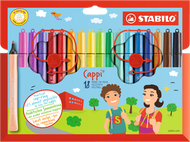 STABILO - 168/18-4 STABILO Cappi 粗咀彩色纖維筆18色