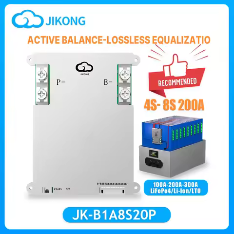 JIKONG BMS 4S Lifepo4 JK B2A8S20P JK BMS B2A8S30P HC JKBMS 200A 300A JK BMS 3S 12V 24V 8S Lifepo4 Li