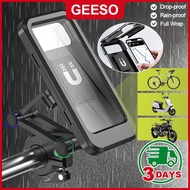 GEESO Waterproof Motorcycle Bike Mobile Phone Holder Support Universal Bicycle GPS 360° Swivel Adjus