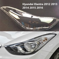 คู่ (ซ้ายและขวา) เลนส์ไฟหน้าฝาครอบเลนส์ด้านหน้าไฟหน้าสำรองตัวครอบไฟหน้าสำหรับHyundai Elantra 2012 20