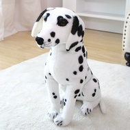 Lifelike Crouching Dog Plush Toy Border Collie Dalmatian Stuffed Animal Tiger Deer Doll for Kids Chi