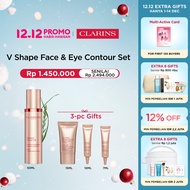 [Clarins 12.12 Set] V Shaping Facial Lift Serum 50ml Gratis 3 Hadiah - serum kontur wajah tirus / do