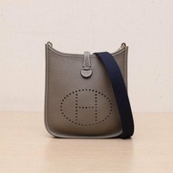 Evelyne MINI 18大象灰 TC皮 W刻 金扣