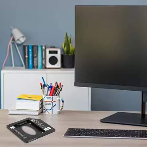 9.5/12.7mm Second HDD Caddy Universal SATA 3.0 2.5 Inch SSD HDD Case/Box Adapter Aluminum/Plastic fo