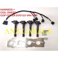 EVO123 RVR HARNESS K20 PNP + COIL DENSO + PLUG COVER COP EVO3 4g63