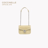 COCCINELLE กระเป๋าสะพายผู้หญิง รุ่น MARVIN TWIST CROCO SHINY SOFT CROSSBODY BAG 150201 สี SILK