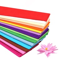 Colored Crepe Paper Roll Origami Crinkled Crepe Paper Craft DIY Flowers Decoration Gift Wrapping Paper Craft