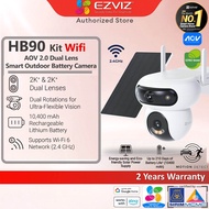 Ezviz HB90 Dual Kit 4MP + 4MP Dual Rotation Pan/Tilt WiFi Outdoor Battery Powered Security CCTV Came