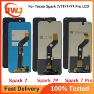 Original For Tecno Spark 7 Display KF6J KF6N LCD Touch Screen Digitizer For Tecno Spark 7P Kf7j LCD 