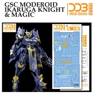 WATER DECAL [DDB] D001 Ikaruga Gundam DDB GSC MODEROID BRAND D001 SLIDE