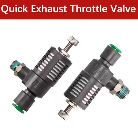 1PCS Quick Coupling Of Exhaust Valve With Throttling Muffler ASV310F ASV410F ASV510F-01-02-03-04-06S