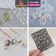 5D Nail Stickers 5D Premium Silk Sticker Nail Stickers for Women's Manicure