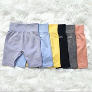 AYBL Same Style Fitness Shorts Slim-fit Genuine High Waist 5 Points Yoga Peach Foreign Trade Foreign