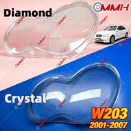 Mercedes Benz C W203 2001-2007 C180 C200 C230 C260 C280 Headlamp Lens Cover
