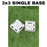 3x3 Pvc Base / 3x3 nut box / 3x3 cover / single base / switch bottom