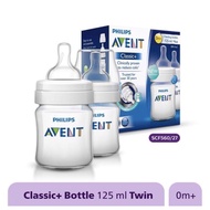 Philips Avent Clas+ Baby Avent Avent Bottle 2 Pcs 125ml Newborn Flow 0m+ SCF560-27 White