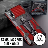 Case Samsung A50 / A50S / A30S Model Baru Hard Case Klip Silicon Standing Case armor