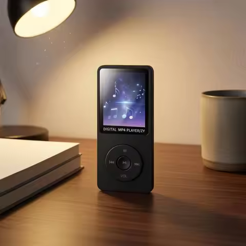 Portable MP3 Player Slim MP3 Player Audio Device Circular Control Pad Color Display